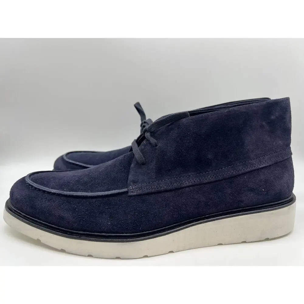 Vince Wayde Suede Chukka Boot Coastal Navy Men's Size 10.5M